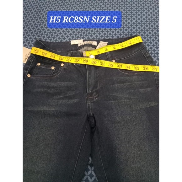 R JEANS DENIM DARK BLUE, STRETCH,H5 RC8SN SIZE 5, WAIST 29in , - Picture 1 of 7